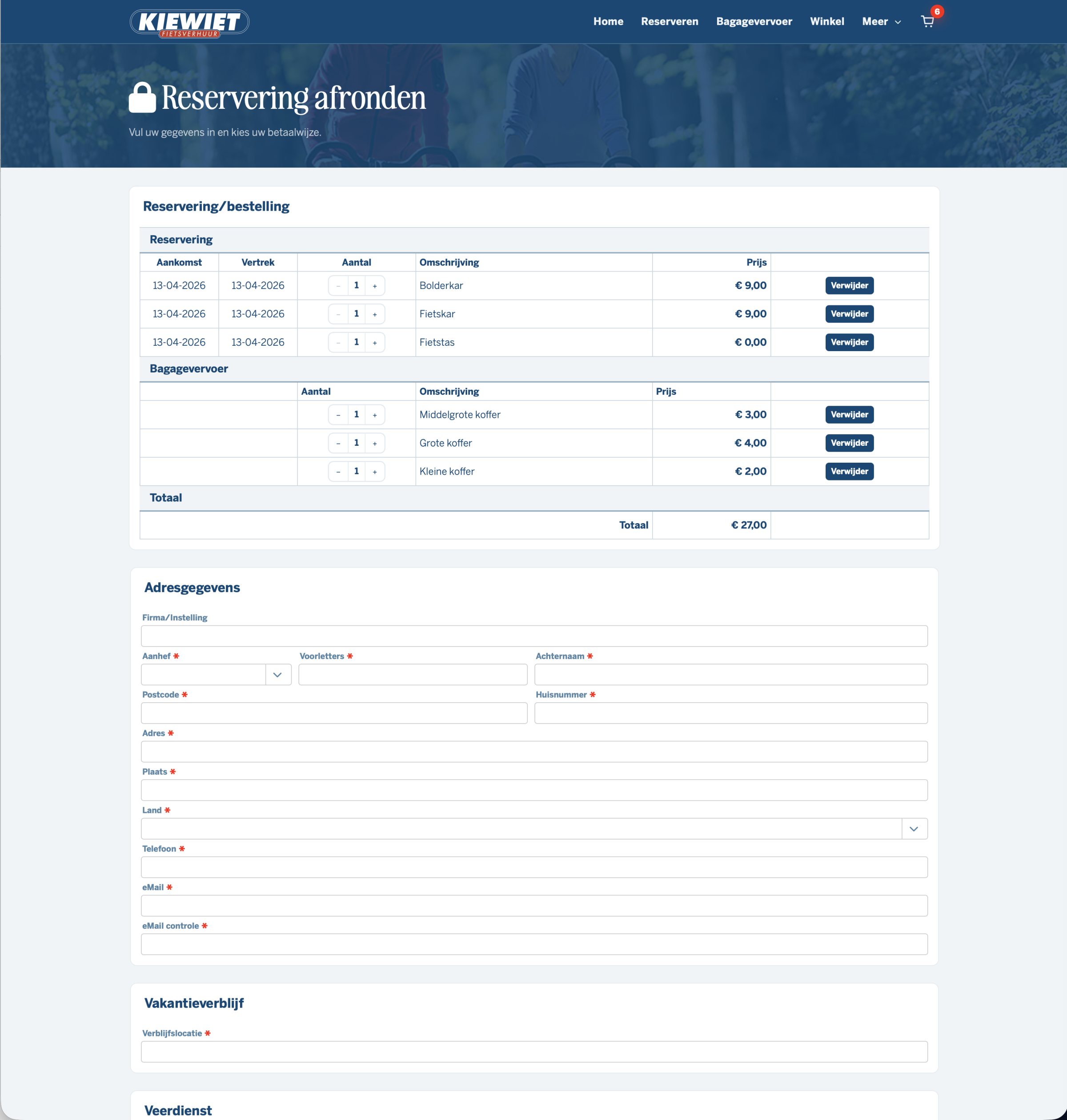 Kiewiet Booking System, Store & Luggage Transport — image 7