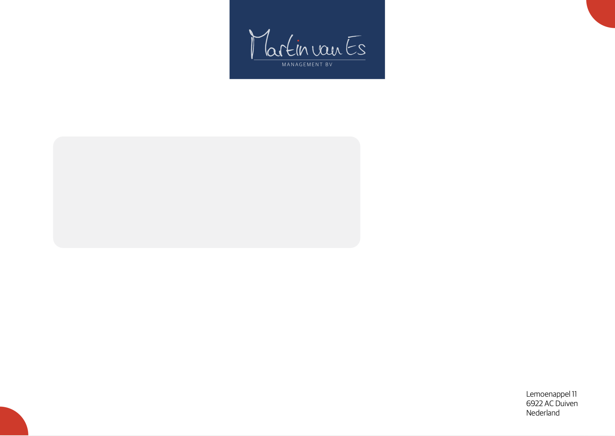 Letter and card design "Martin van Es" — image 2