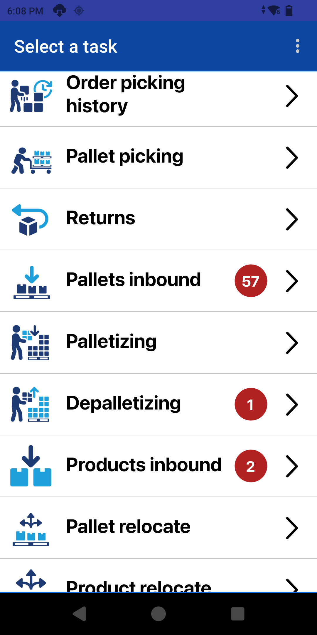 WMS Storage Mobile App — image 2